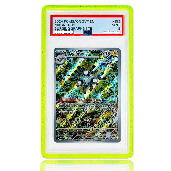 Halo Guard PSA slab protector Atomic Apple front view on card