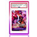 Halo Guard PSA slab protector Cosmic Grape front view on card