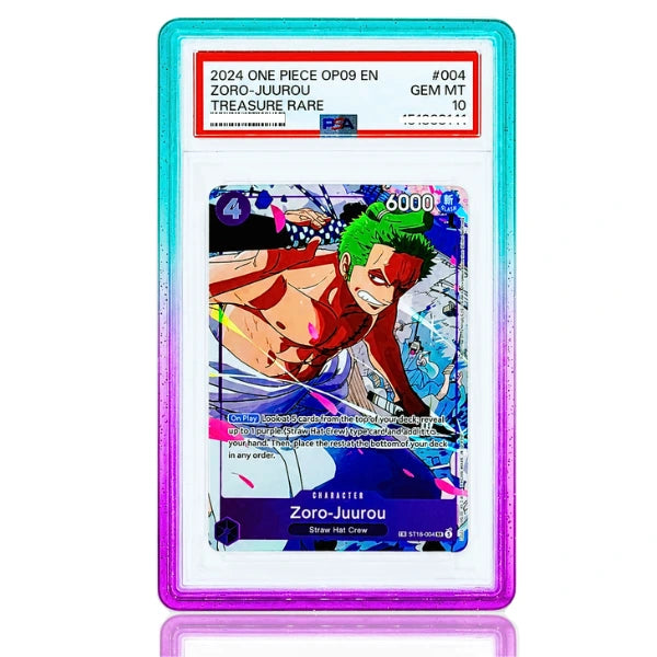 Halo Guard PSA slab protector Galaxy Fade front view on card