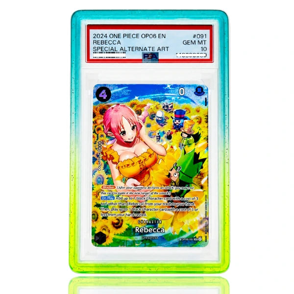 Halo Guard PSA slab protector Ocean Tide front view on card